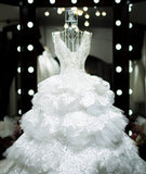 Tiers Ball Gown Wedding Dress-ELOISA